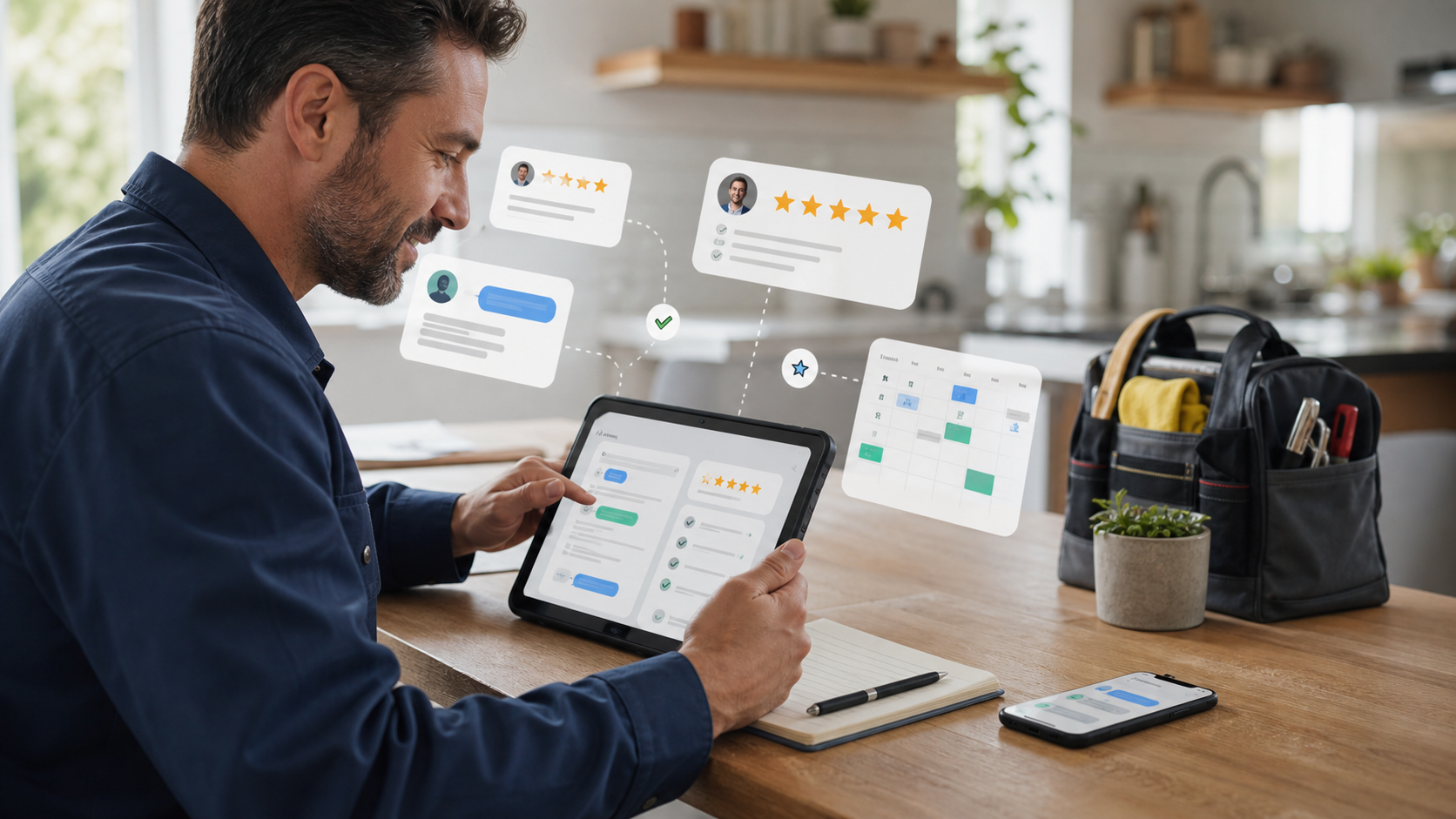 Housecall Pro Birdeye integration for home service review automation and texting