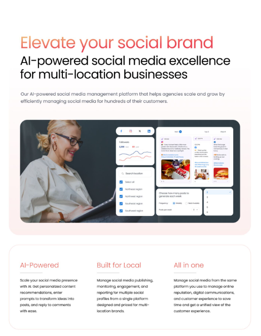 Birdeye Social AI overview for multi-location social media management
